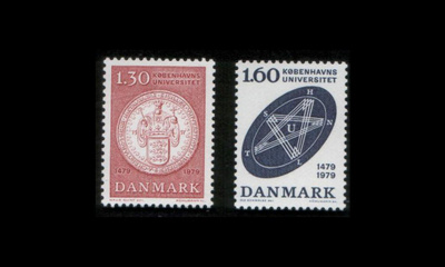 Tanska 677-8 ** Köpenhaminan Yliopisto 500v (1979)
