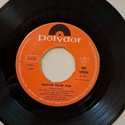 Martti Koskimo – Muistan Valon Vain / Liian Kauan, V.1967