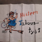 Keittiöpyyhe pellavaa uusi, vintage - pikkukuva 1