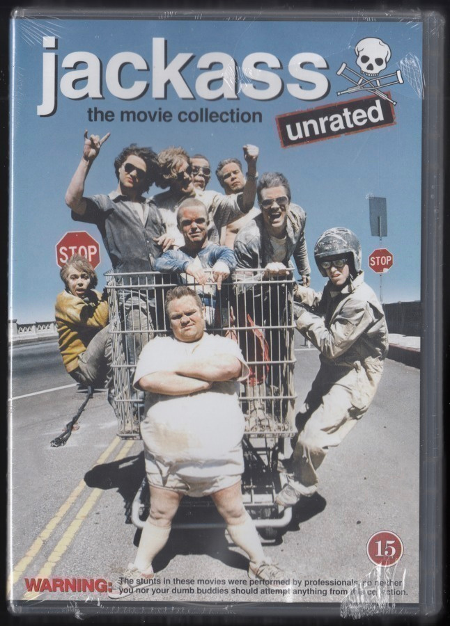 Jackass (5DVD) 5 elokuvan kokoelma (UUSI)