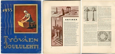Työväen joululehti 1933 (mm. Haanpää, Kajanto, Voionmaa)