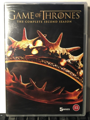 GAME OF THRONES, The Complete Second Season, DVDx5, muoveiss