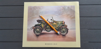 Morris 1913 Iso 37,5x30 cm Hieno Keräilykuva (60-luku)