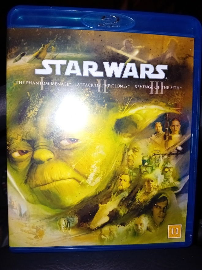 3 Blu-ray STAR WARS 1-3 ( SIS POSTIKULU  )