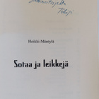 Heikki Mäntylä : Sotaa ja leikkejä (tekijän omiste) - pikkukuva 2