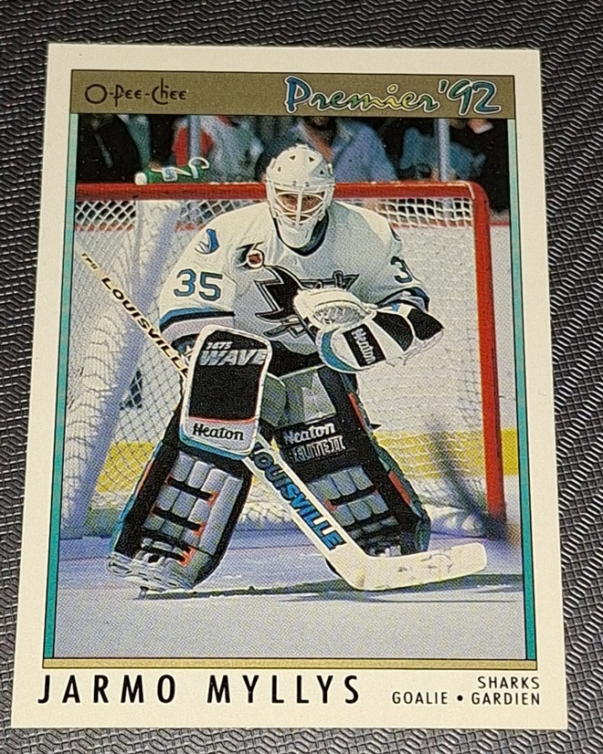 Jarmo Myllys #15 1992 O-Pee-Chee Premier