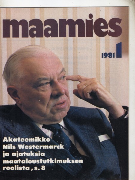 Maamies n:o 1 1981   Akateemikko Nils Westermarck.