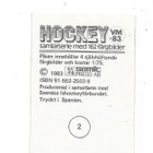 1983 SWE Semic MM-Tarra #2 Göte Wälitalo , Ruotsi MV - pikkukuva 2