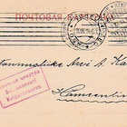 1914, Kortti Turku -Hämeenlinna, Sotasensuurin tarkastama - pikkukuva 1