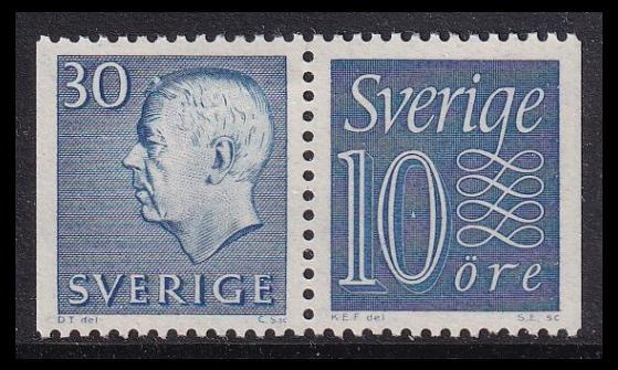 Ruotsi 470-430bDD ** Gustaf-numero vihkopari (1961)