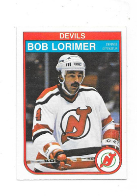 1982-83 OPC #142 Bob Lorimer New Jersey Devils