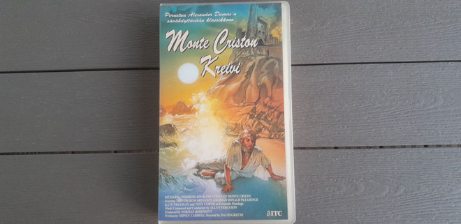 VHS: Monte Criston Kreivi (Richard Chamberlain 1974/?)