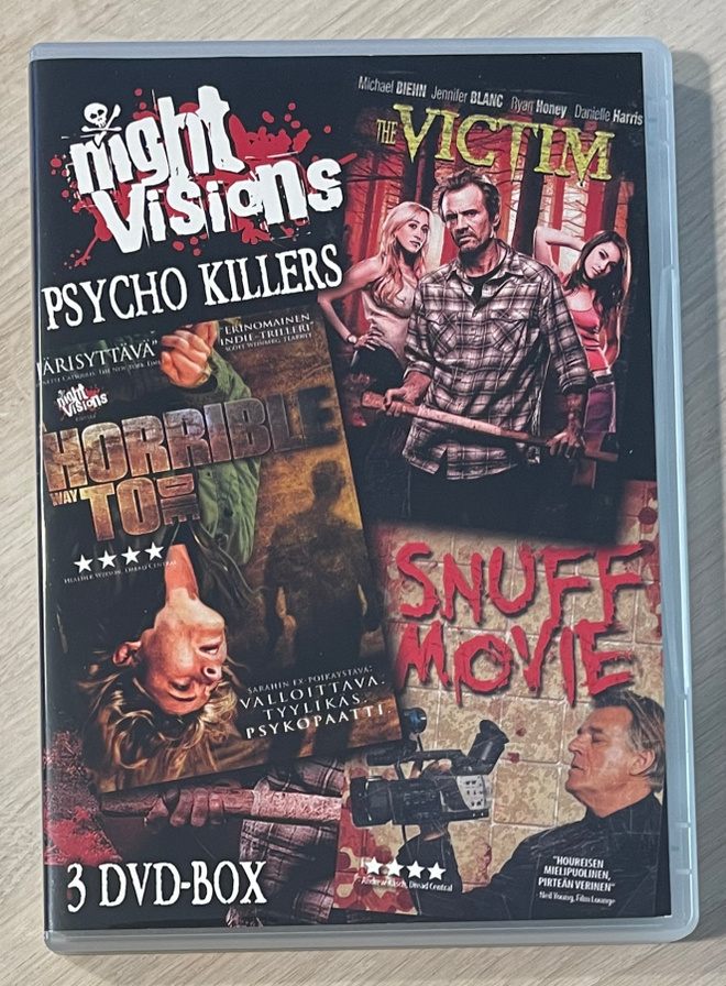 Night Visions: PSYCHO KILLERS -kokoelma (3DVD) *UUSI*