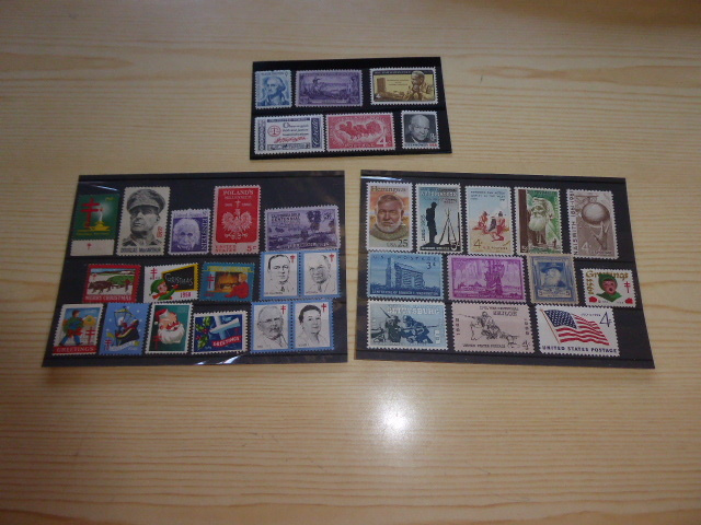 34 kpl käyttämättömiä USA postimerkkejä MNH