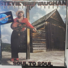STEVE RAY VAUGHAN AND DOUBLE T.. SOUL TO SOUL EX+/EX LP+ - pikkukuva 1