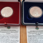 San Marino 2007 5e ja 10e hopeajuhlarahat proof - pikkukuva 1