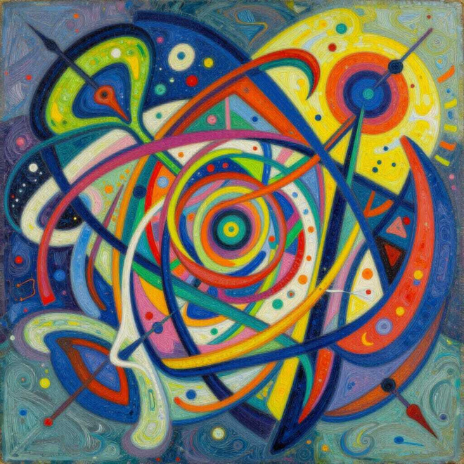 Uusi abstrakti alumiinitaulu 40 cm x 40 cm