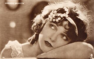 Vanha postikortti- Corinne Griffith, näyttelijä