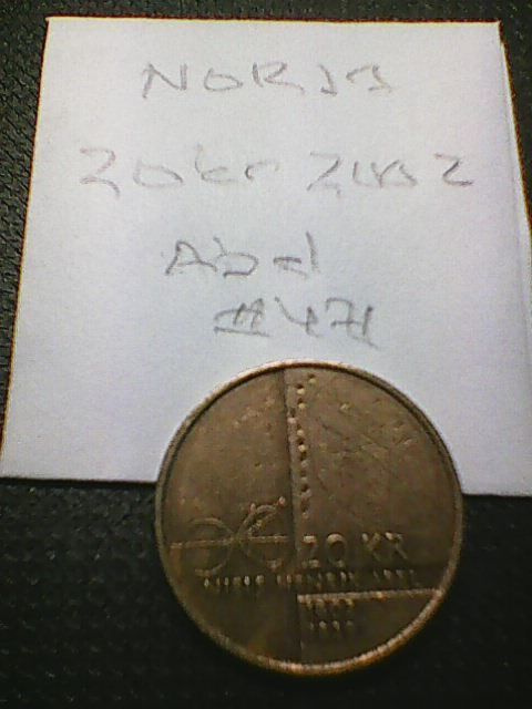 Norja 20 kr 2002, km#471, Abel