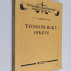 Y. J. Hakulinen : Tavaramerkkioikeus - pikkukuva 1