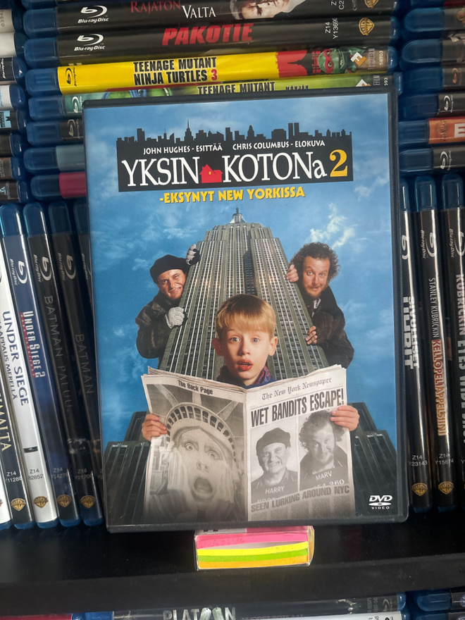 Yksin kotona 2 (1992) suomijulkaisu