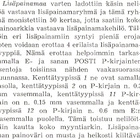 1943 KP 2 mk lisäpainaman kenttätyyppi 11 ** LaPe KP 4 kt 11 - pikkukuva 3