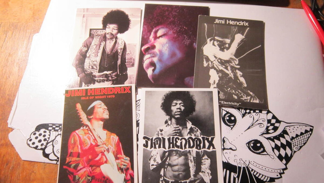 Hendrix postikortti 5 kpl