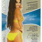 Bench Warmer Bubble Gum 2013 Autograph Candace Kita - pikkukuva 2