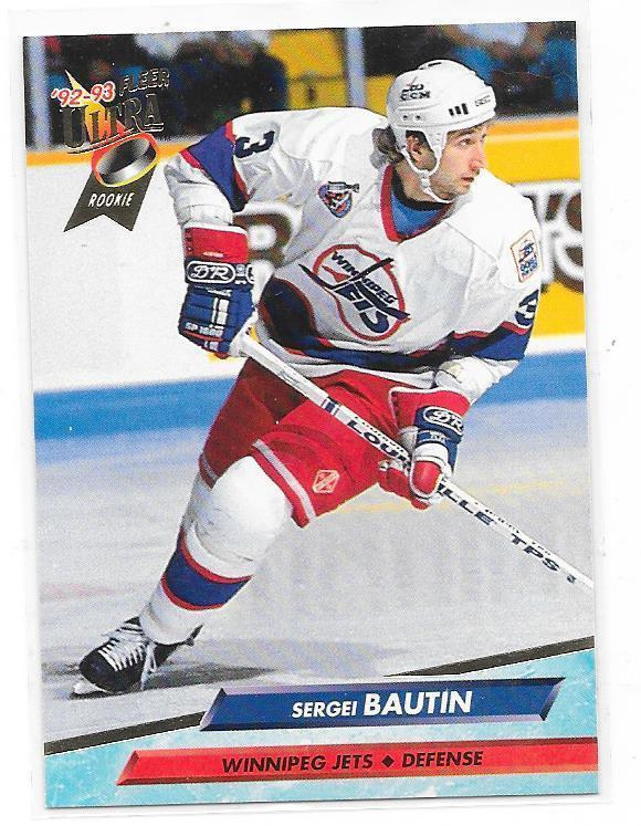 1992-93 Ultra #440 Sergei Bautin Winnipeg Jets RC
