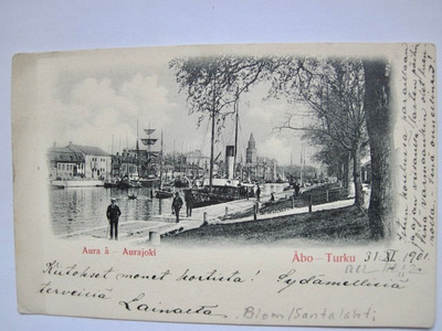 VANHA Postikortti Turku 1901