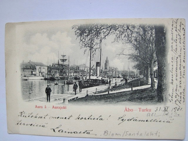VANHA Postikortti Turku 1901
