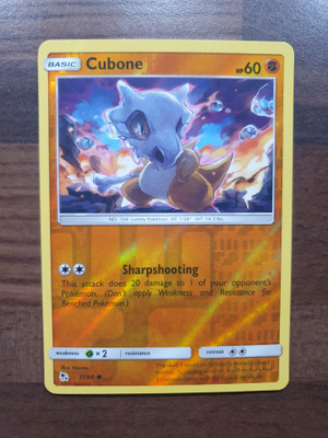 Pokemon Cubone 37/68 Reverse holo