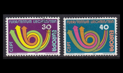 Liechtenstein 579-80 o Europa (1973)