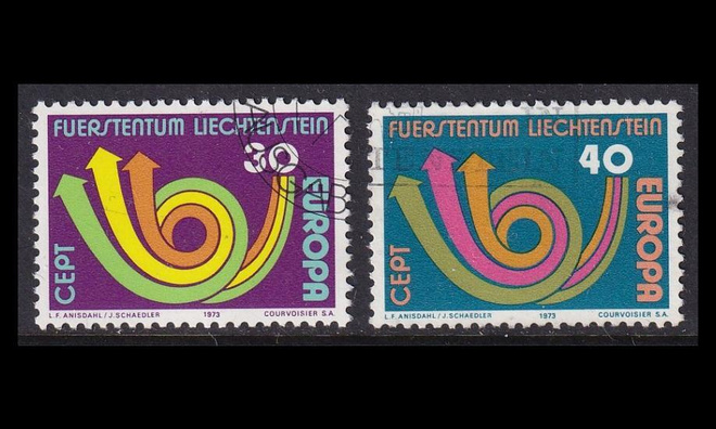 Liechtenstein 579-80 o Europa (1973)