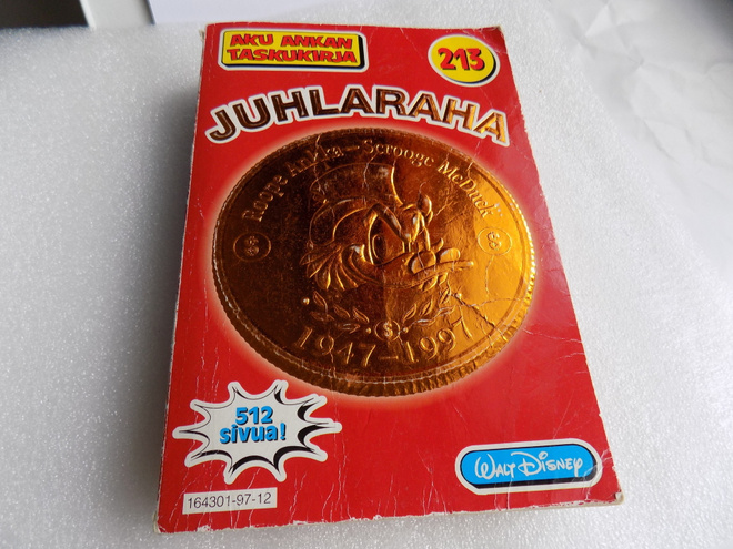 Aku Ankan Taskukirja 213 Juhlaraha 1997