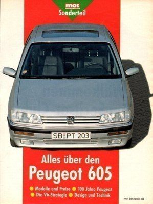 Alles über den Peugeot 605 -lehti