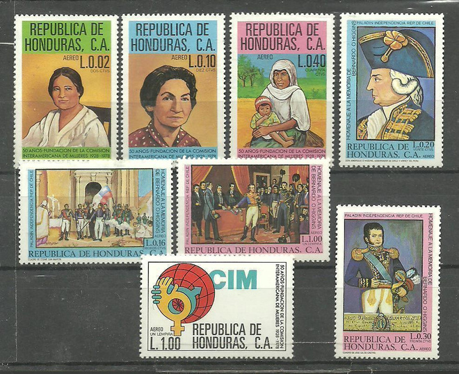 HONDURAS Keski-Amerikka levyllinen merkkejä - 2 sarjaa **