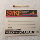 KESKISUOMALAINEN - SYKE VANHA TARRA - pikkukuva 1