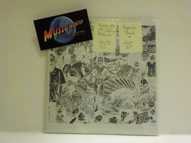 NAPALM DEATH - LIVE EP M-/EX+ UK 1989 7"