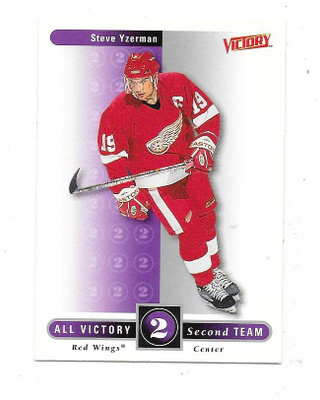 1999-00 UD Victory #320 Steve Yzerman , Detroit Red Wings