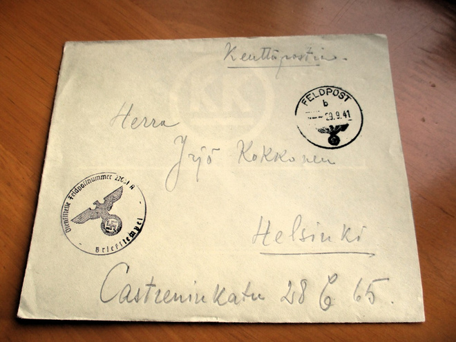 1941 Saksa kp kuori Suomessa lähetys Hkiin