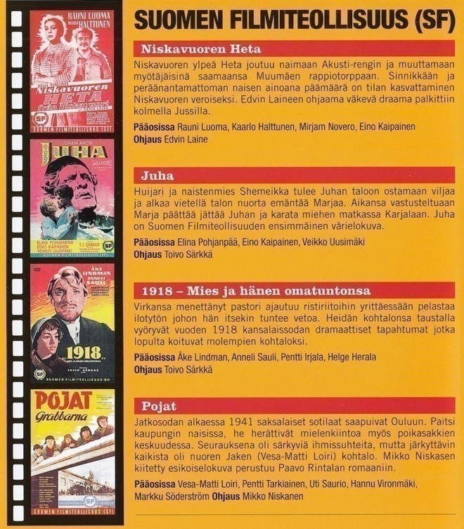 Niskavuoren Heta / Juha / 1918 / Pojat (4DVD) *UUSI*