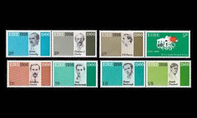 Irlanti 178-85p ** Pääsiäiskapinasta 50v parit (1966)