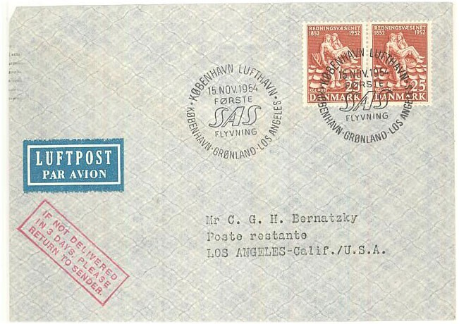 Tanska Mi 330 pari SAS:n ensilentokuorella 1954