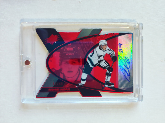 Rasmus kupari 23-24 SPx Retro Red Holographs AU /49