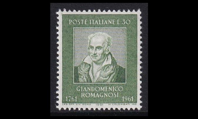Italia 1115 ** Filosofi Gian Domenico Romagnosi (1961)