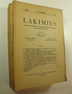 Tauno (toim.) Ellilä : Lakimies, 59. vuosikerta (1961), n...