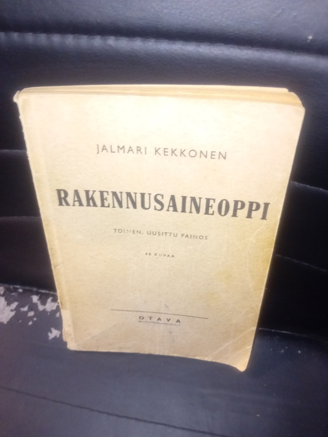 Kekkonen  : Rakennusaineoppi ( SIS POSTIKULU )
