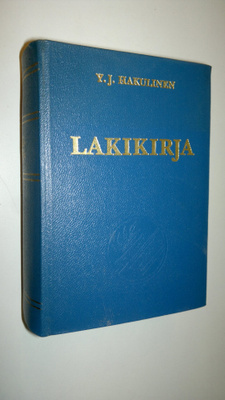 Y. J. (toim.) Hakulinen : Lakikirja : 2