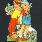 EAS 3058 - Ihastuttava kesäinen lapsipari 2 - 1960-luvulta - pikkukuva 1